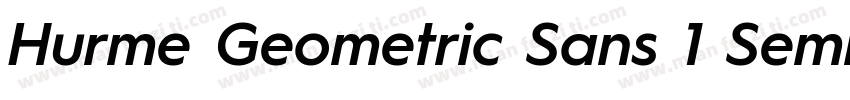 Hurme Geometric Sans 1 SemiBold字体转换